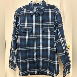 GAP Men's Dark Indigo Plaid Shirt